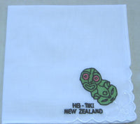 Ladies Embroidered Handkerchief F1154FP NZ Tiki per Dozen