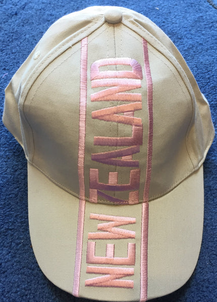 NZ cap grey/pink 748 NEW ZEALAND